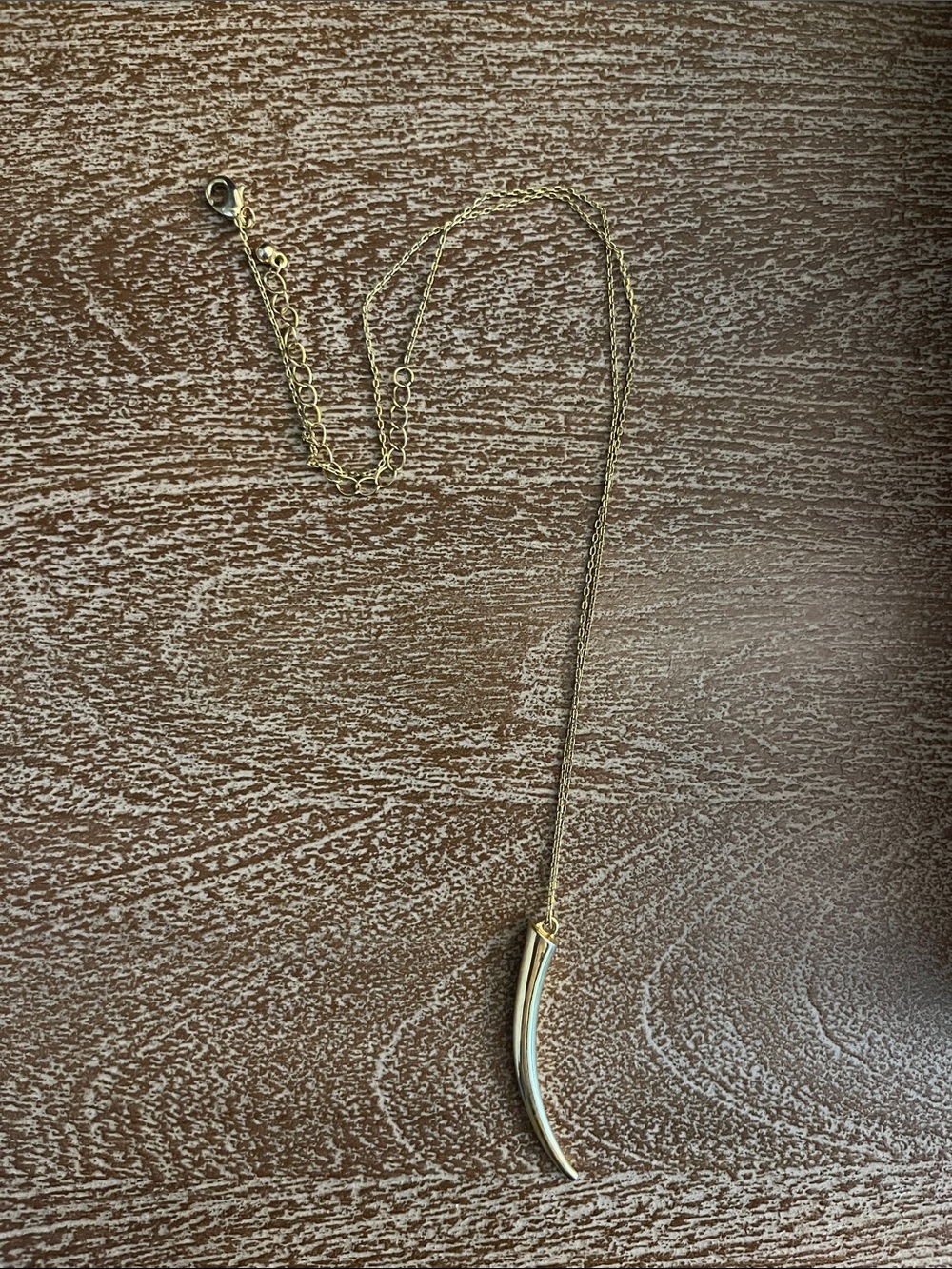 Uncommon James Gold & White Horn Pendant Necklace